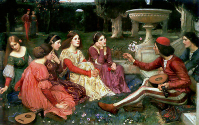 A Tale from the Decameron by John WIlliam Waterhouse